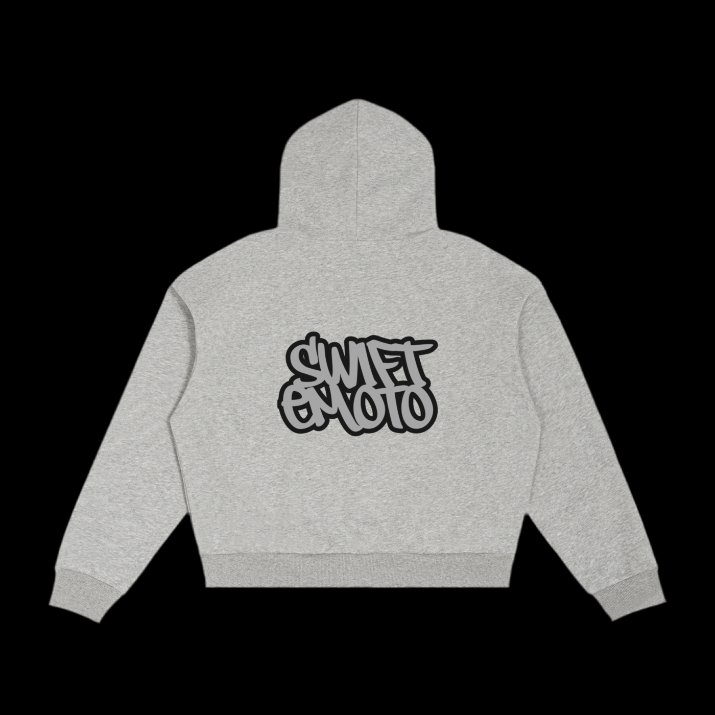 Zip Up Contrast Plaid Boxy Hoodie