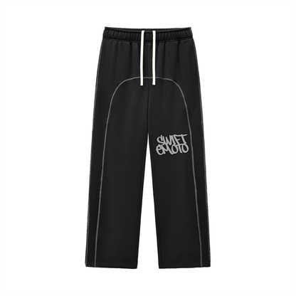 Contrast-Stitched Fleece Sweatpants