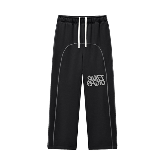 Contrast-Stitched Fleece Sweatpants