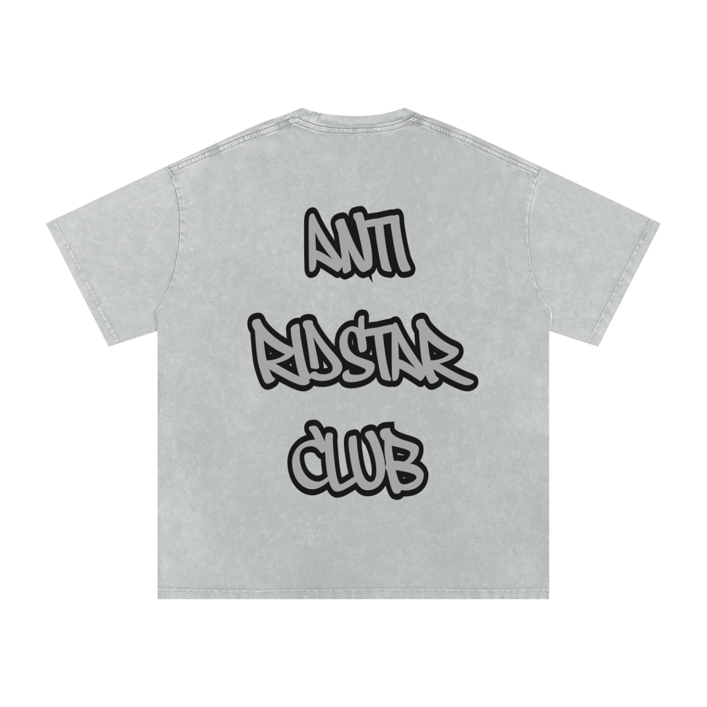 Swift Emoto “ANTI RIDSTAR CLUB” Snow Washed Oversized Cotton T-Shirt