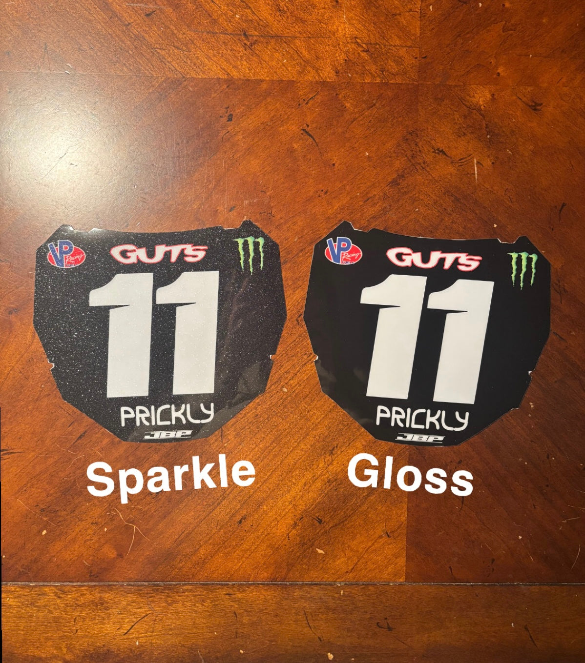 Predesigned Motocuts Plate Decal