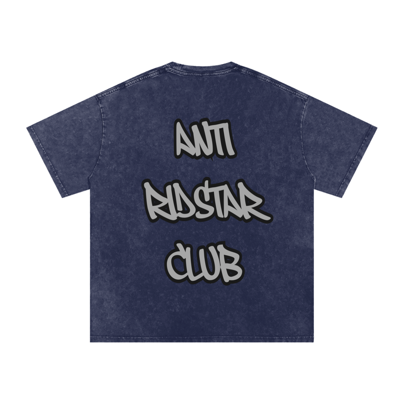 Swift Emoto “ANTI RIDSTAR CLUB” Snow Washed Oversized Cotton T-Shirt