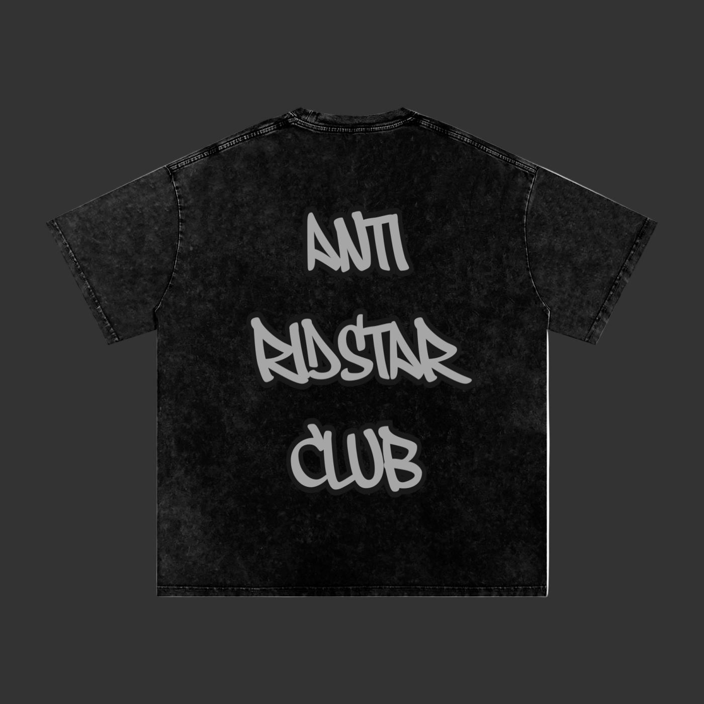 Swift Emoto “ANTI RIDSTAR CLUB” Snow Washed Oversized Cotton T-Shirt
