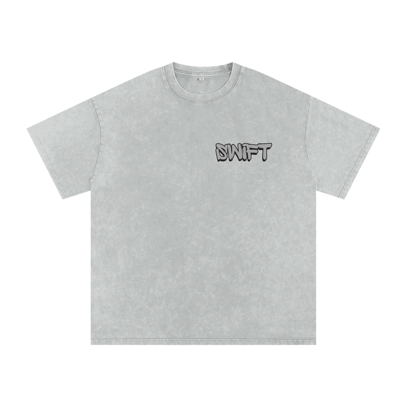 Swift Emoto “ANTI RIDSTAR CLUB” Snow Washed Oversized Cotton T-Shirt