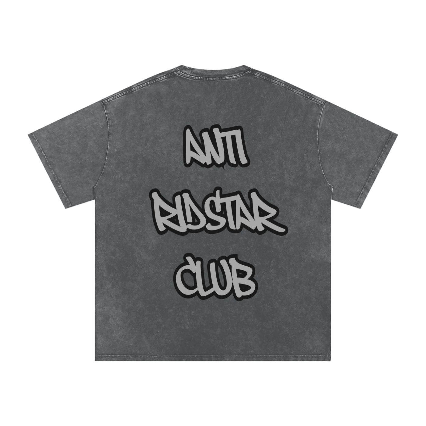 Swift Emoto “ANTI RIDSTAR CLUB” Snow Washed Oversized Cotton T-Shirt